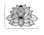 Lotus Mandala Metal Wall Decor - Image 2