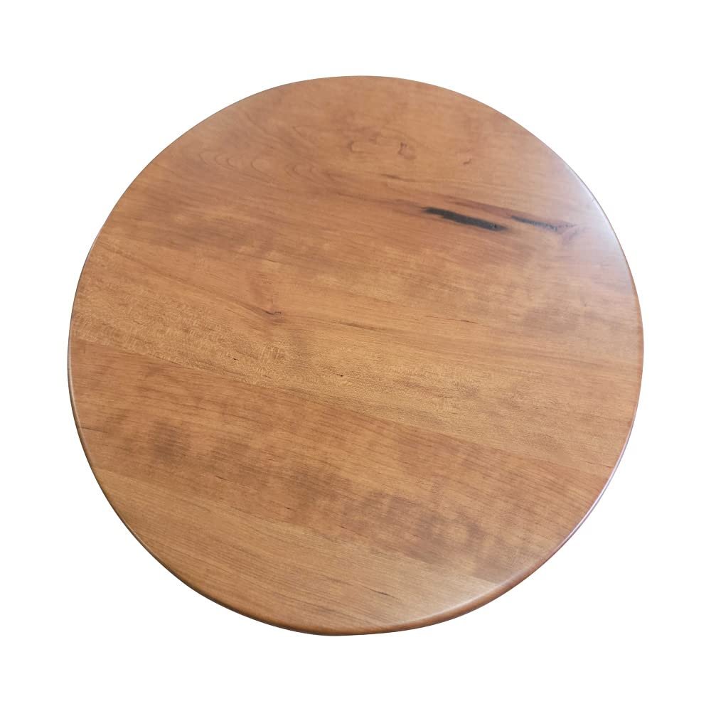 51DxIf6Fa-L.jpg Rustic Cherry Wood Lazy Susan - Image 1