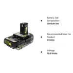RYOBI ONE+ 18V Lithium-ion Battery - Image 2