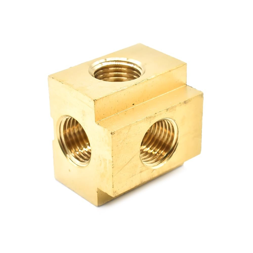 51TU7YvNnpL.jpg Interstate Brass Cross Fitting - Image 1