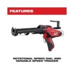 Milwaukee M12 Caulk Gun - Image 6