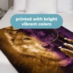 Wolf Dreamcatcher Fleece Blanket - Image 2