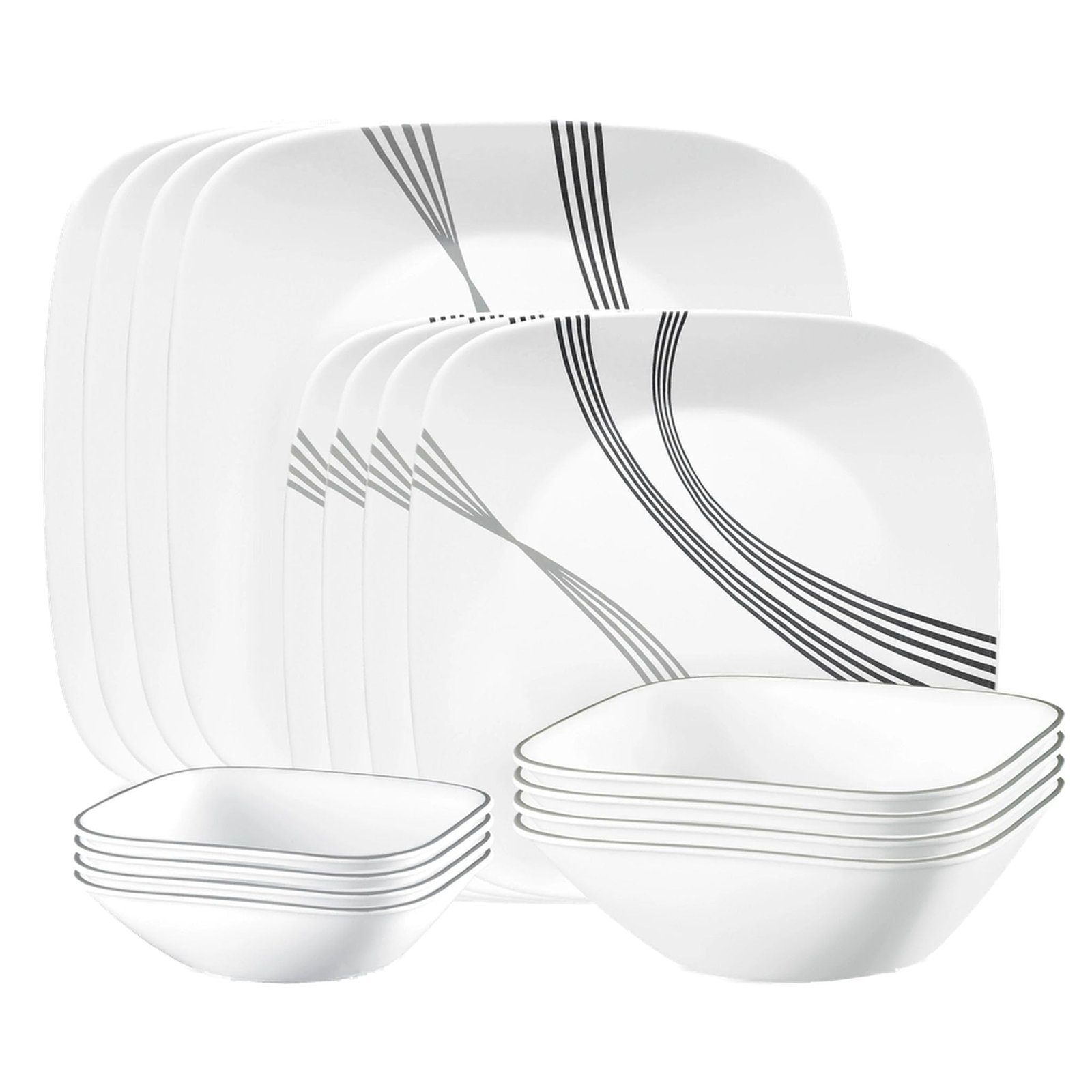61Ve-g1OGHL.jpg Corelle Urban Arc Dinnerware Set - Image 1