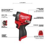 Milwaukee M12 FUEL Impact Wrench - Image 6