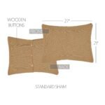 Natural Cotton Burlap Standard Sham - Image 2