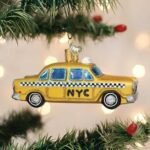 NYC Taxi Glass Ornament - Image 2