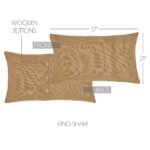 Burlap Natural King Sham - Image 3