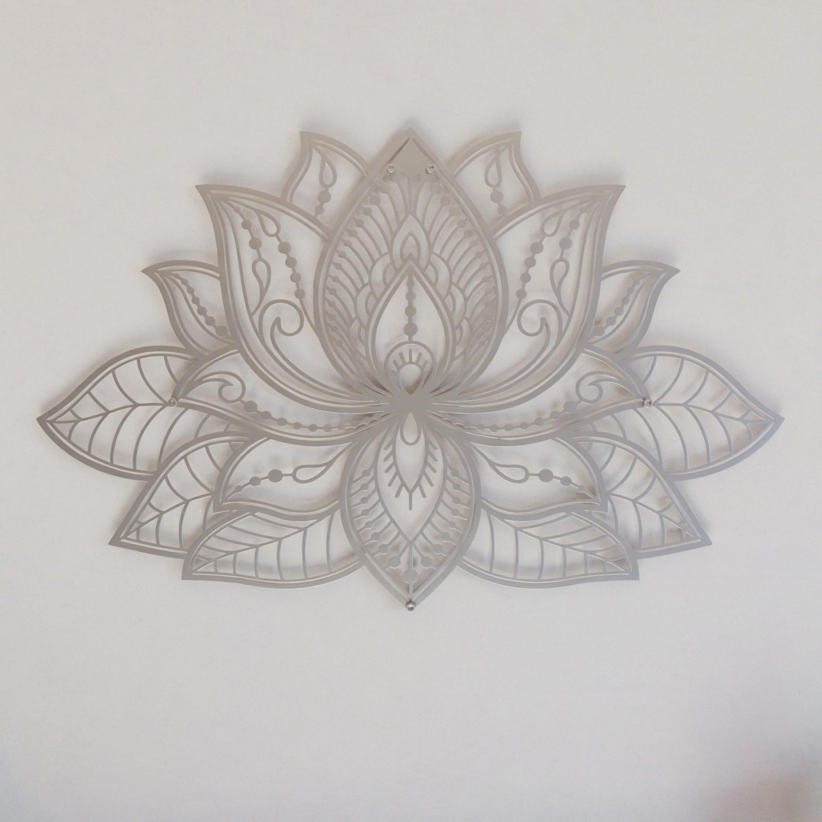 71ZSd-wq8rL.jpg Lotus Mandala Metal Wall Decor - Image 1