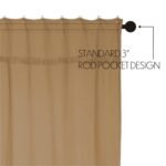 Burlap Natural Shower Curtain - Image 6