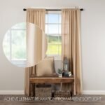 Vintage Burlap Farmhouse Curtains Set - Image 3