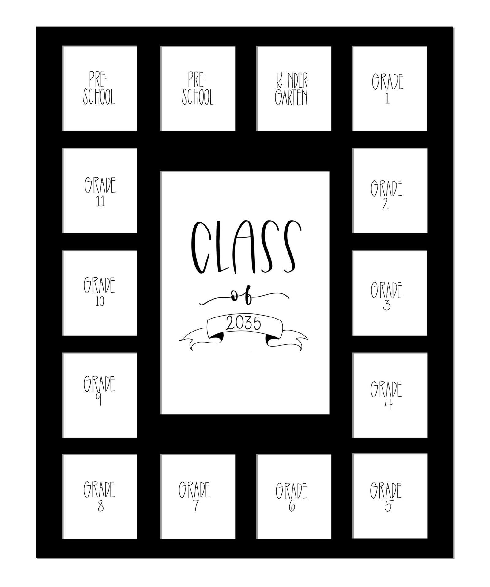 Version 1.0.0 2035 Graduation Photo Mat - Image 1