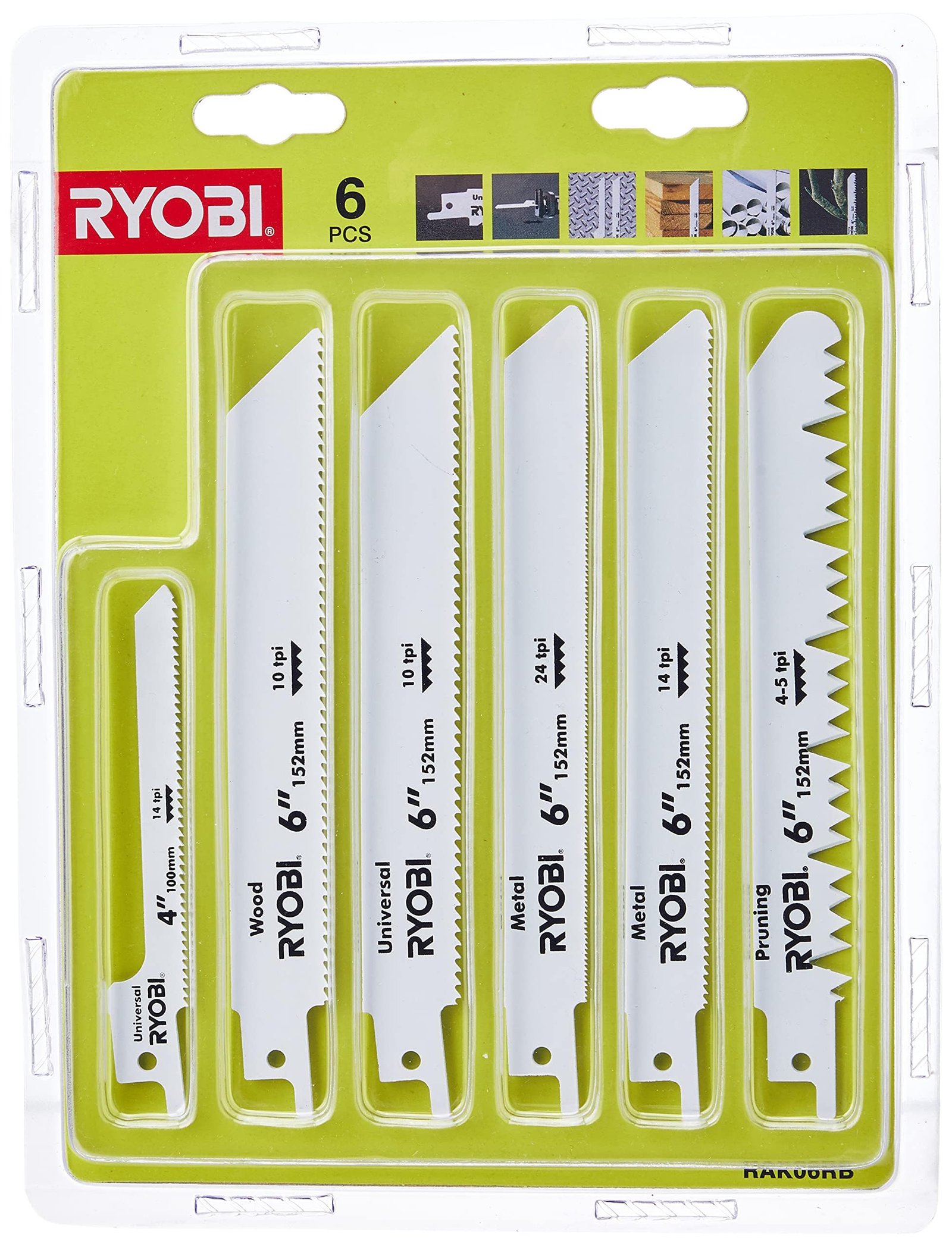 81606-vpGdL.jpg Ryobi Reciprocating Saw Blade Set - Image 1