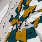 Wooden World Map Wall Art - Image 4