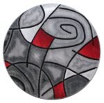 Masada Contemporary Round Area Rug