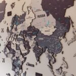 Wooden World Map Wall Art - Image 3