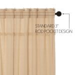 VHC Brands Farmhouse Burlap Shower Curtain - Image 5