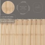 VHC Brands Farmhouse Burlap Shower Curtain - Image 4