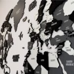 Wooden World Map Wall Art - Image 3