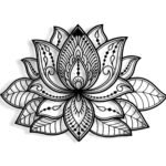 Lotus Mandala Metal Wall Decor - Image 6