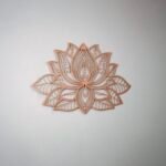 Mandala Lotus Metal Wall Decor - Image 3