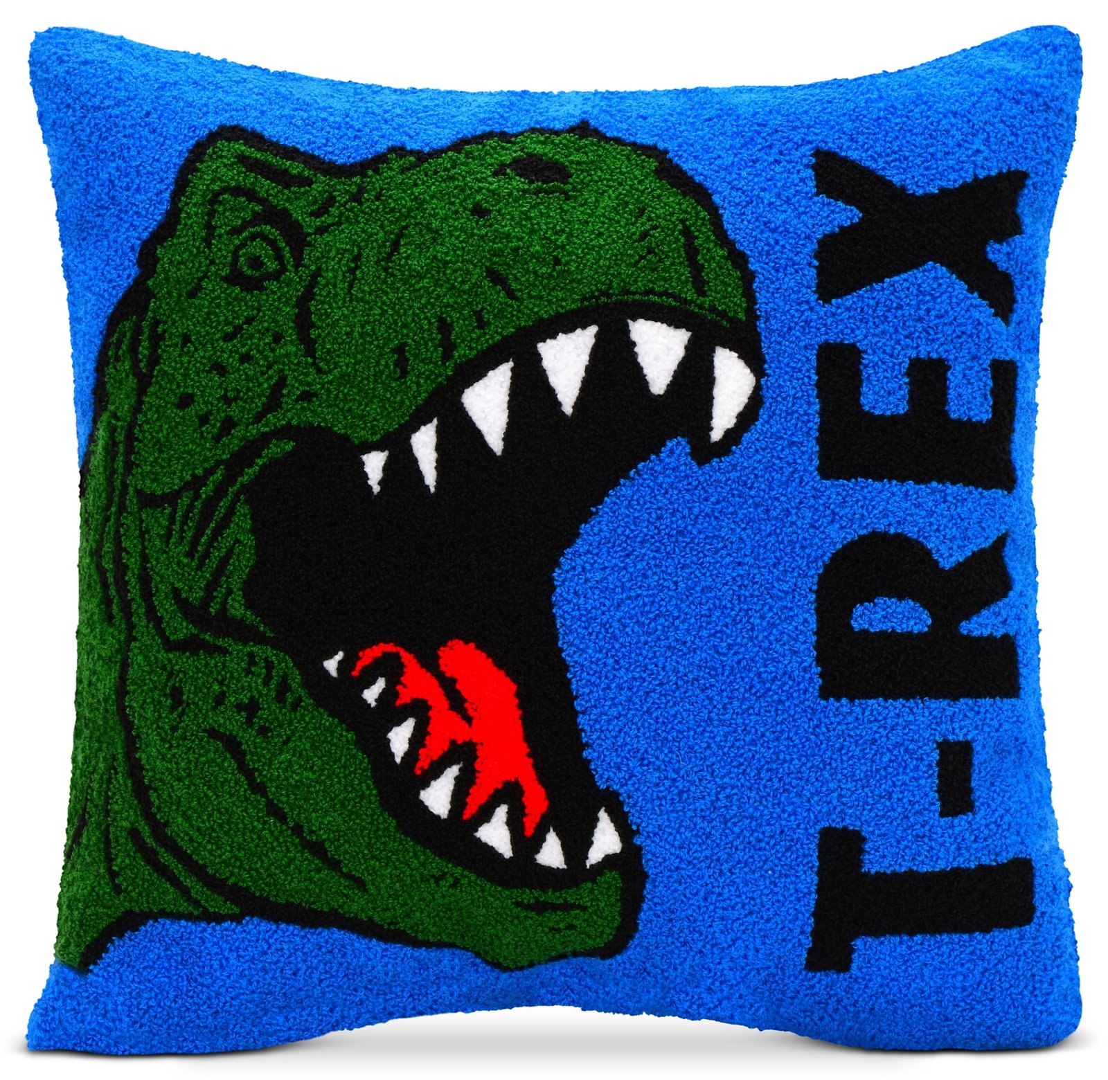 912o72rP1YL.jpg iscream T-Rex Chenille Pillow - Image 1