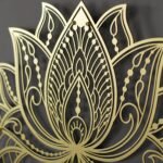 Lotus Mandala Metal Wall Decor - Image 6