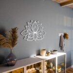 Metal Lotus Wall Decor - Image 2